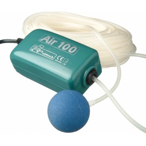 Ubbink Belüftungspumpe Air 100 für Teiche, 100 l/h, mit Schlauch und Ausströmer