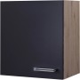 Flex-Well Hängeschrank Lara, 50 cm, Anthrazit und San Remo Eiche Dekor.