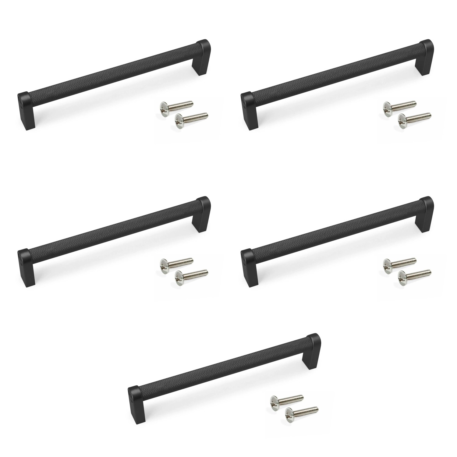 Emuca Lot von 5 Möbelgriffe Bergen L173 mm 160 mm Achsenabstand Aluminium Goldfarben Lackiert