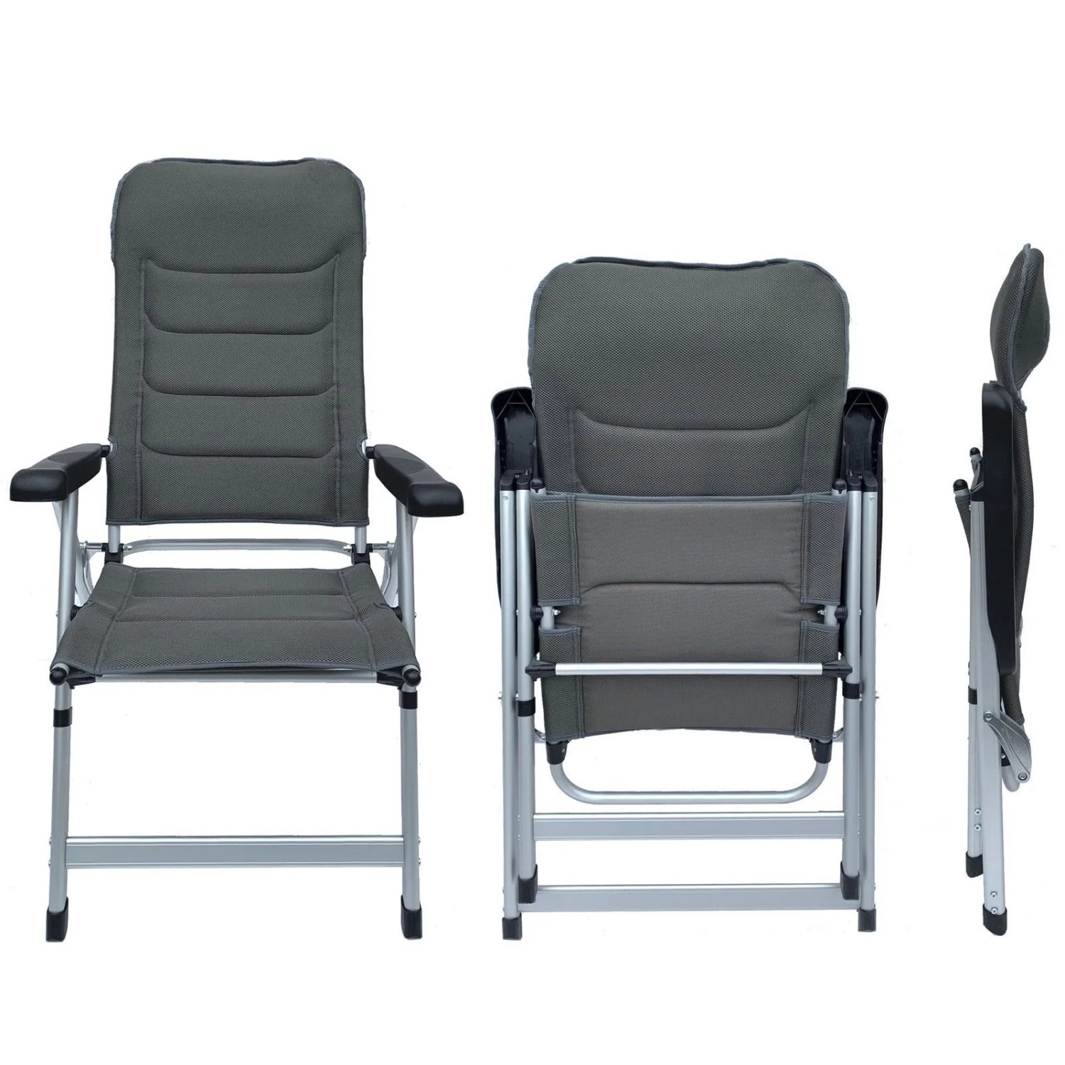 osoltus Alu Camping Klappsessel Soft Touch 3D MESH AIR Anthrazit