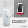 Homematic IP Türschlossantrieb pro mit Sirene und Rauchmelder für die Hausautomation.