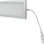 REV Ritter LED-Unterbauleuchte PanelLight, 23 cm, silber, dimmbar mit Farbwechsel.