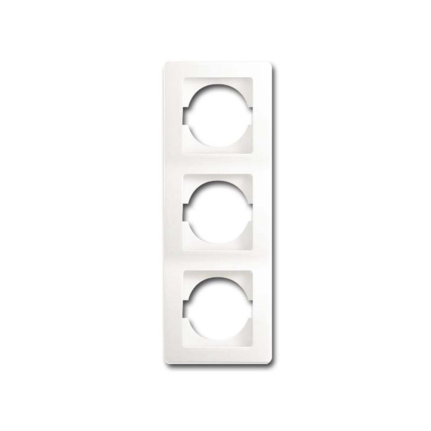 TEM EKONOMIK 3-Fach UP Rahmen Vertikal Weiß