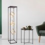 Näve LED-Stehleuchte Tripolis, 140 cm, mit drei goldfarbenen Leuchtwürfeln in Retro-Optik.