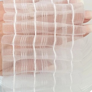 Bestgoodies Gardinenband Bleistiftband, transparent, 85mm breit, 10m lang für Fenstervorhänge.