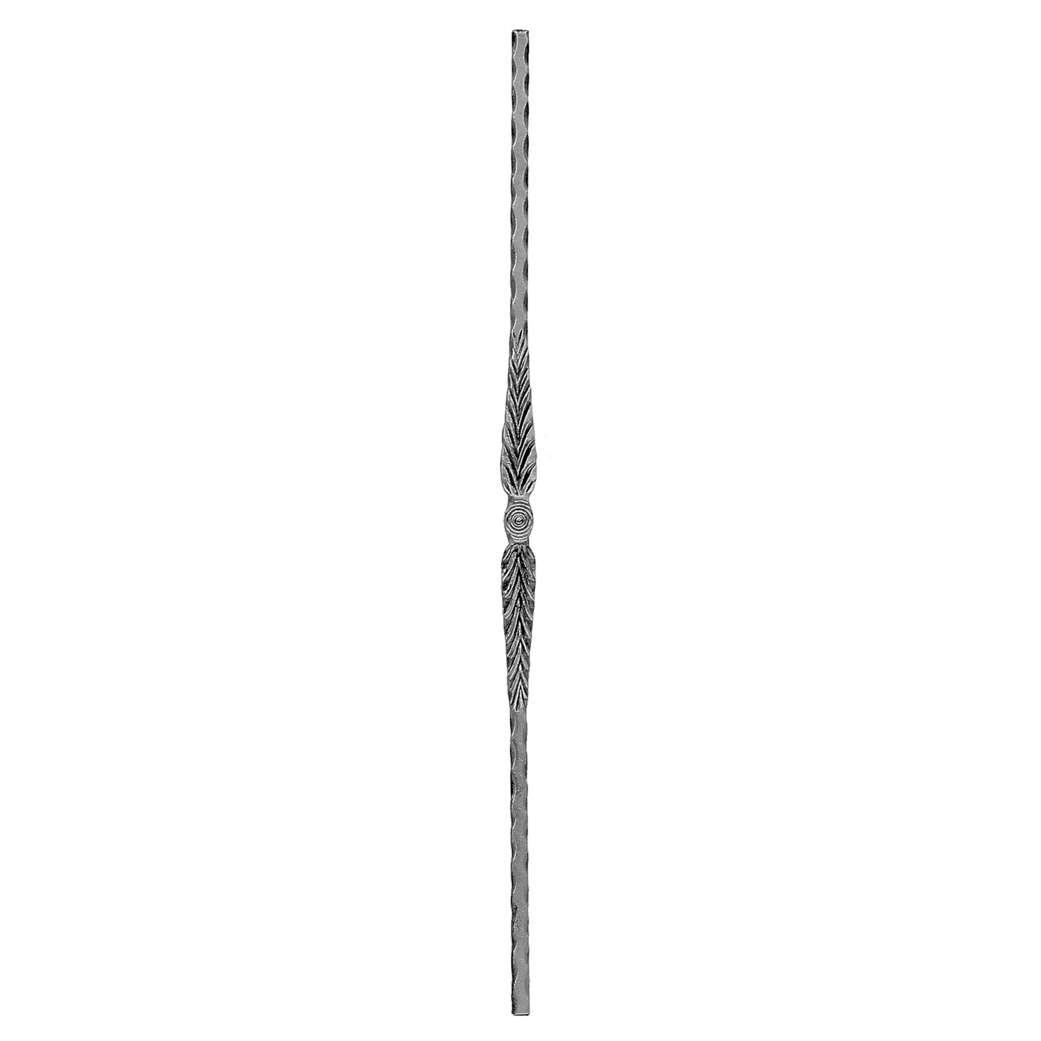 FeNau Zierstab Länge 900 mm Material 12x12 mm Geschmiedet Stahl S235JR Roh