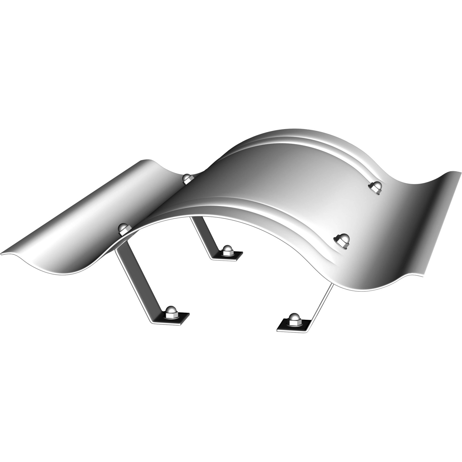 Kaminhaube feststehend Edelstahl 70 cm x 70 cm