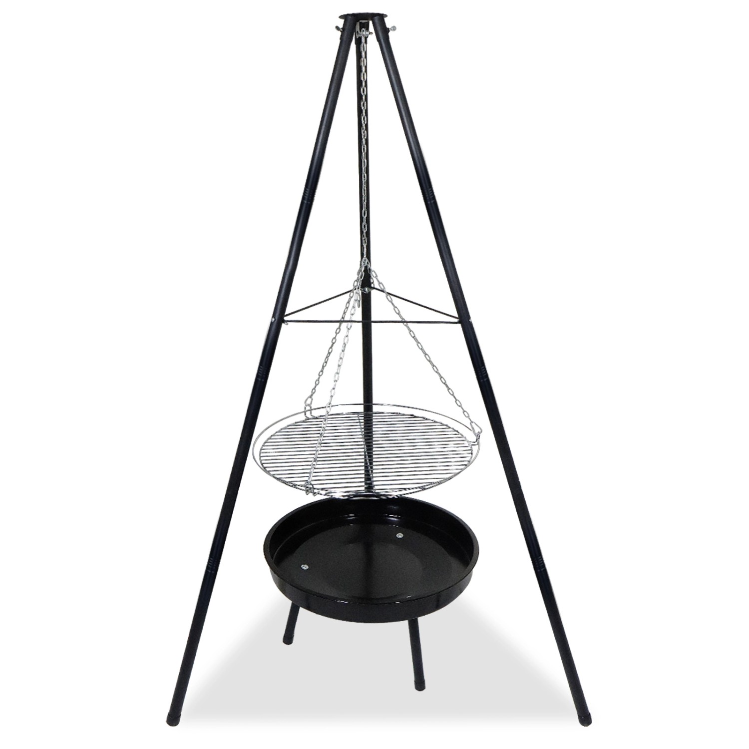 CCLIFE Schwenkgrill mit Grillrost und Feuerschale 166cm Hoch Drehbar Rutsch günstig online kaufen