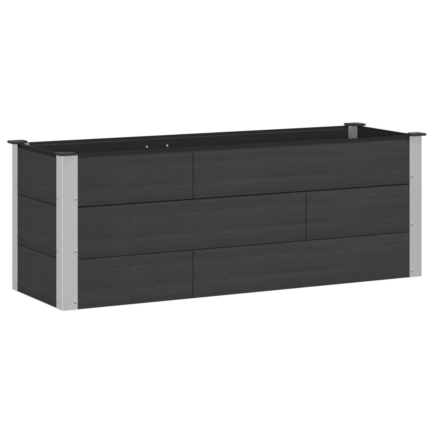 vidaXL Hochbeet Schwarz 150 x 50 x 54 cm 42038980