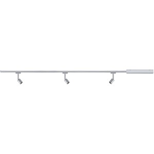 Paulmann URail Schienensystem: 3er Spot Set Pure II, Chrom matt.