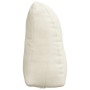 vidaXL Rückenkissen Creme aus Samt, ergonomisch geformt mit praktischer Seitentasche und Reißverschluss.