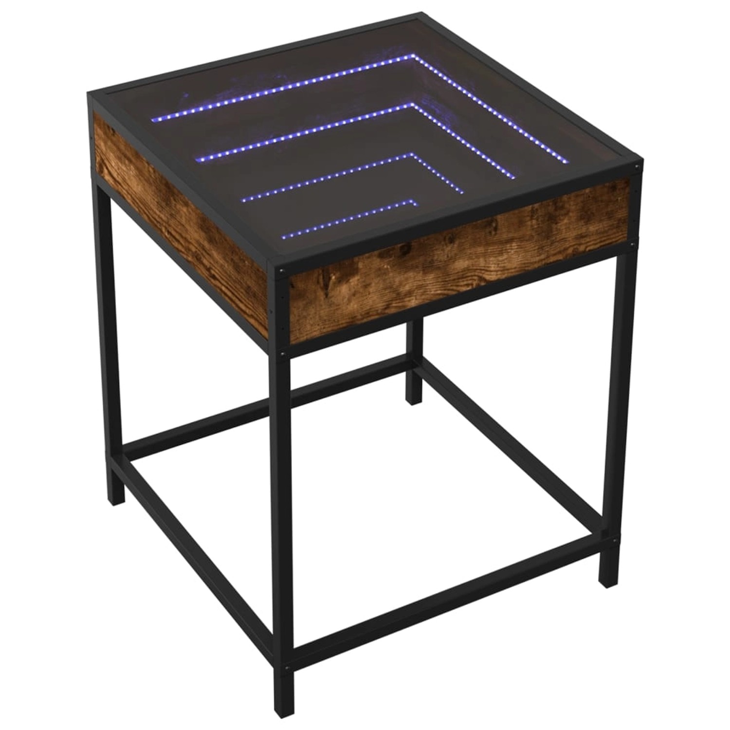 vidaXL Couchtisch mit Infinity-LED Räuchereiche 40x40x51 cm 847674 günstig online kaufen