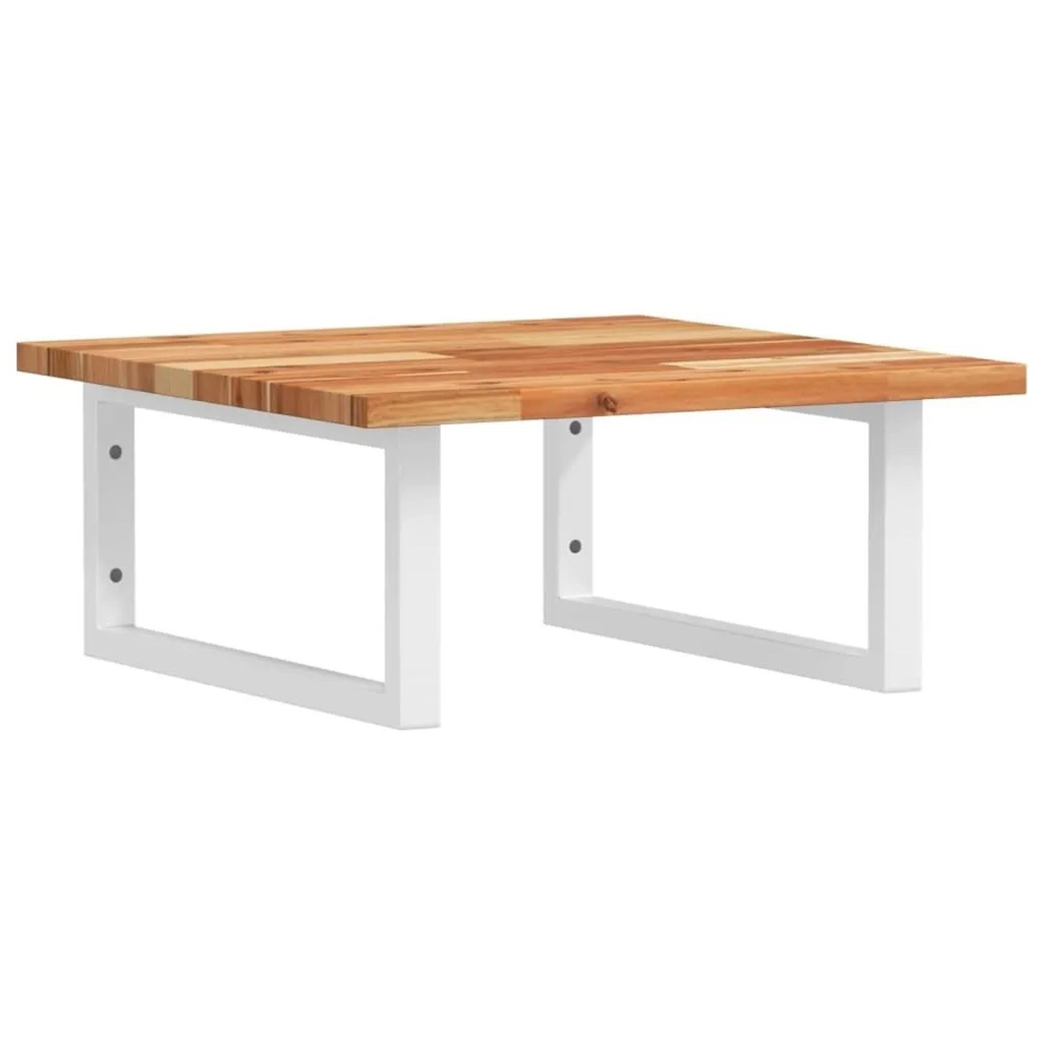 vidaXL Waschbeckenregal Wandmontage Stahl und Akazienholz 3302768