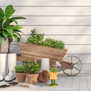 Relaxdays Regenmesser Frosch Polyresin PE Bunt Witterungsbeständig Frostsicher UV-beständig 19 cm x 10,5 cm x 8 cm 380 g