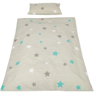 Bestlivings Kinderbettwäsche Sterne Grau, 100x135 cm & 40x60 cm, Baumwolle