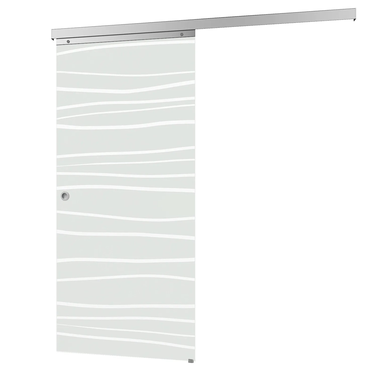 inova Glasschiebetür Mistral 900 x 2035 mm Komplettset mit Griffmuschel inkl. 2Seitiger Softclose