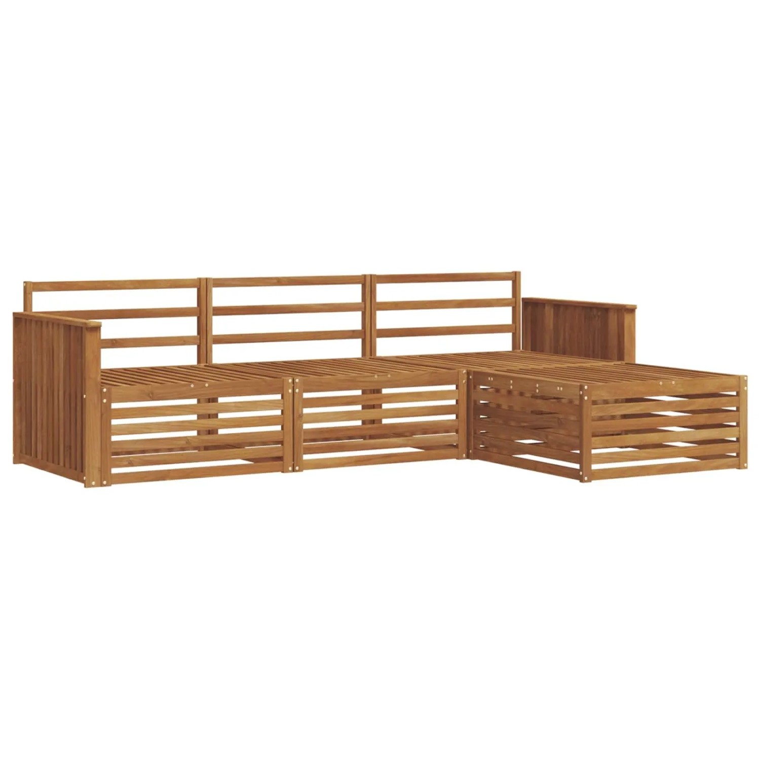 vidaXL Outdoor-Sofagarnitur 4-Tlg Natur 3373254