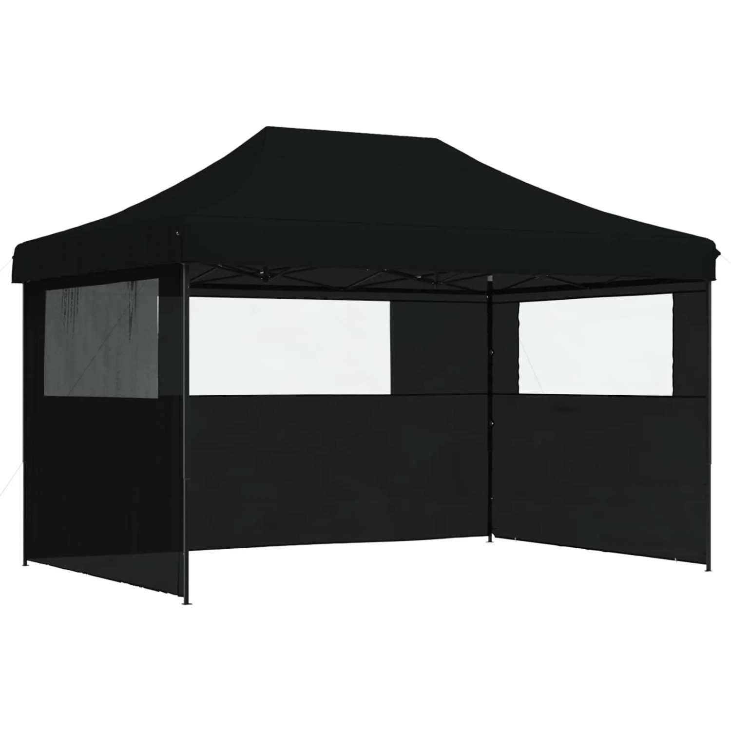 vidaXL Party-Zelt Schwarz 279 x 410 x 315 cm Oxford-Stoff 42023594