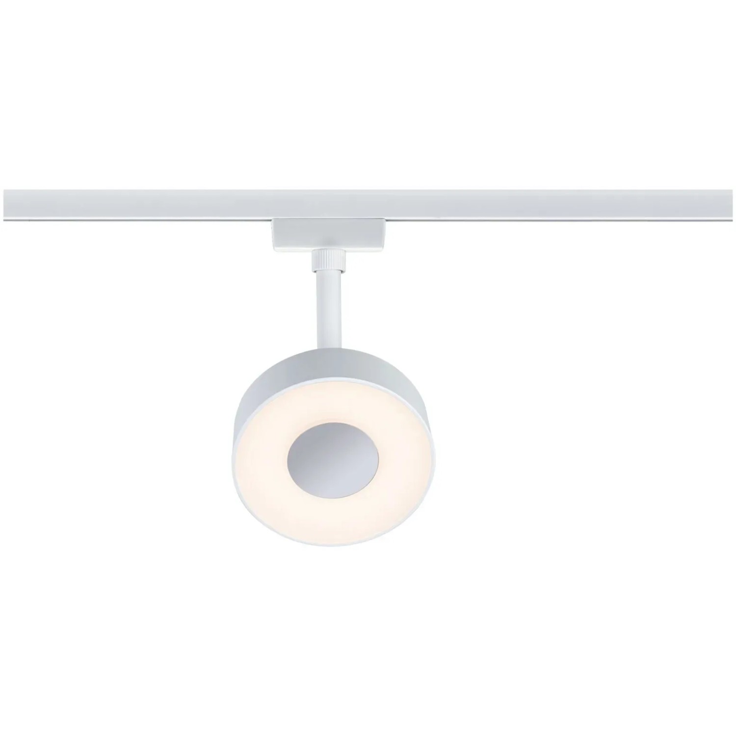 Weißer Paulmann Urail LED Schienenspot Circle, 5W, 210lm für Schienensysteme.