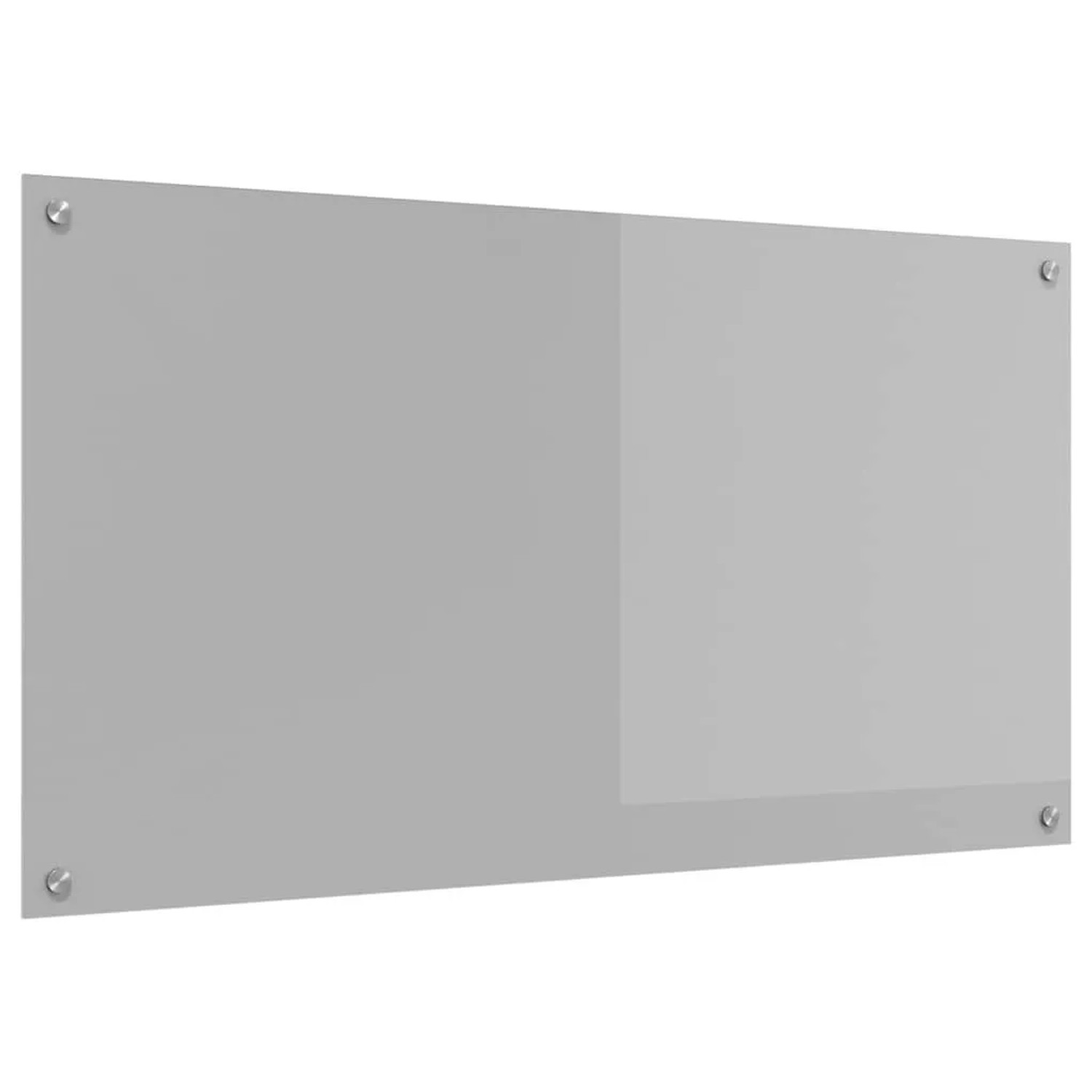 vidaXL Küchenrückwand Hellgrau 110 x 60 x 0,6 cm Gehärtetes Glas 42001306