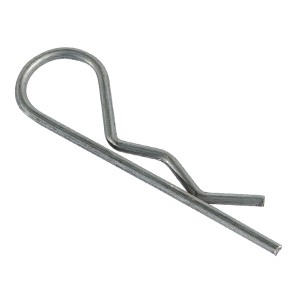 Rigips Nonius-Sicherungsklammer aus verzinktem Stahl, Detailaufnahme.