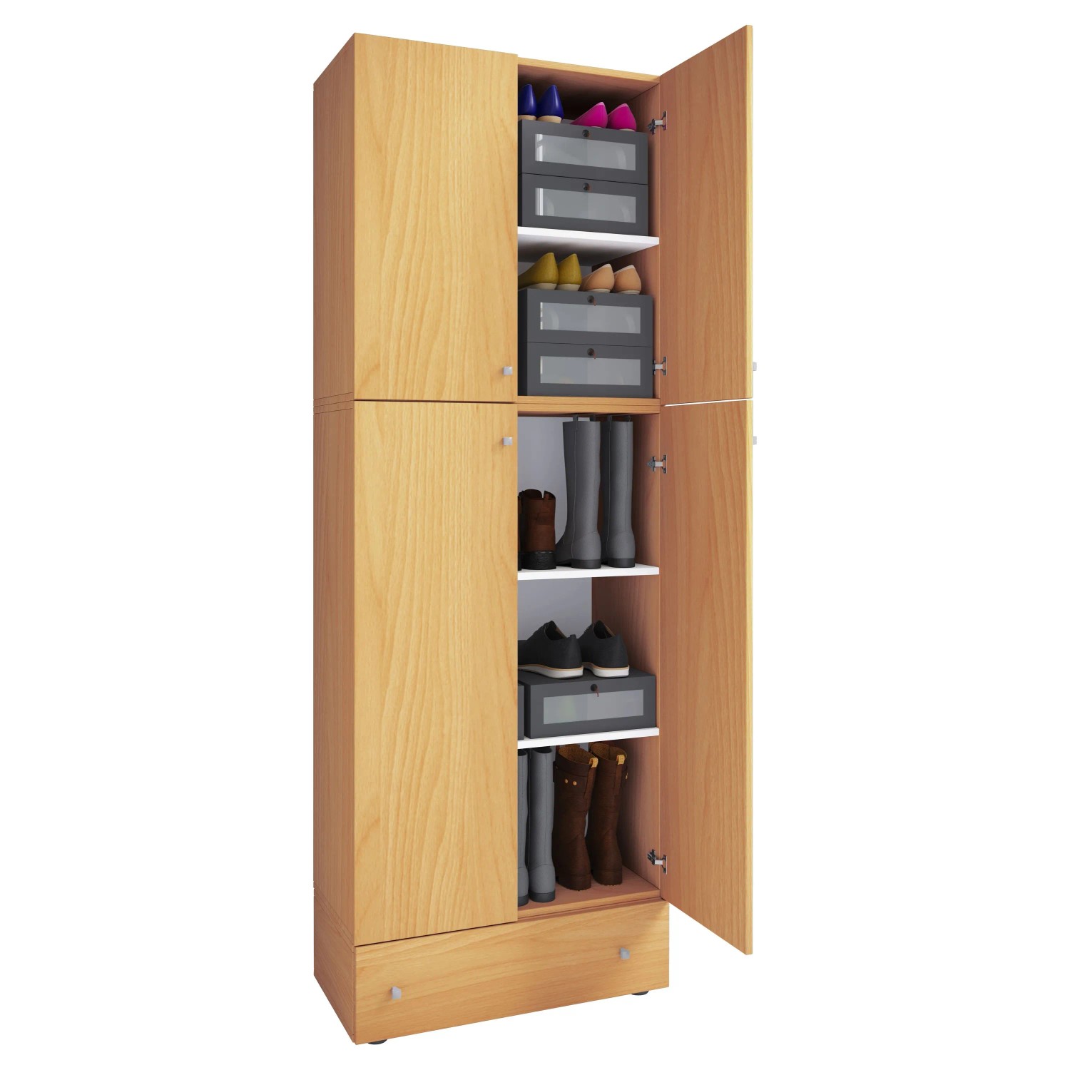 VCM Schuhschrank Lona Buche