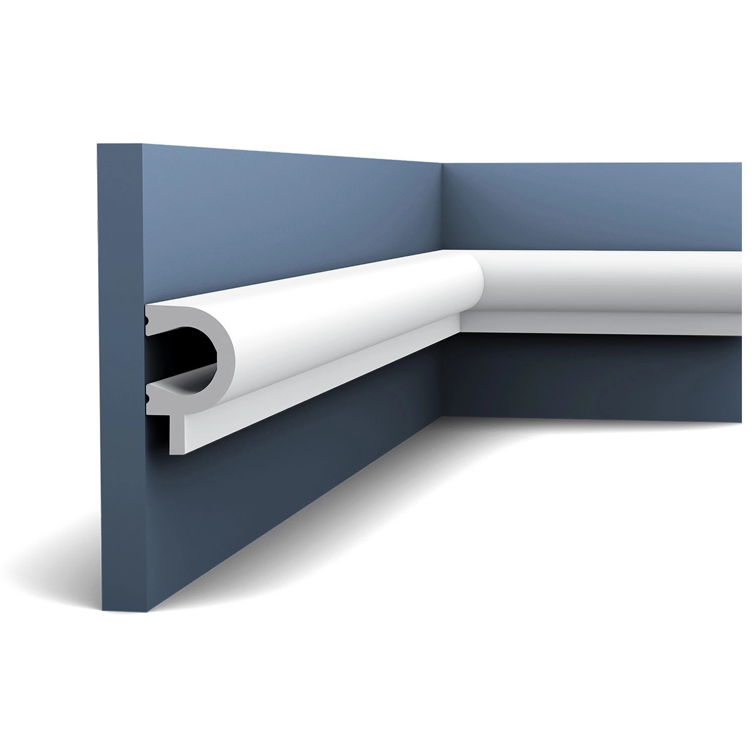 ORAC DECOR PX169 AXXENT Wandleiste Zierleiste Friesleiste Stuckprofil Weiß 2 m 200 cm x 5,5 cm x 3,4 cm Weiß