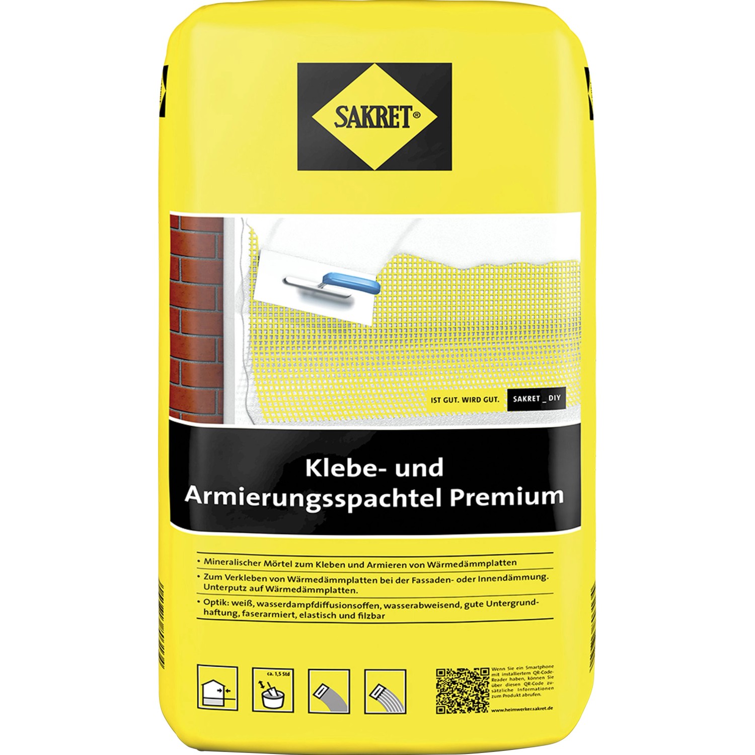 WDVS Klebe- und Armierungsspachtel Premium Weiß 25 kg