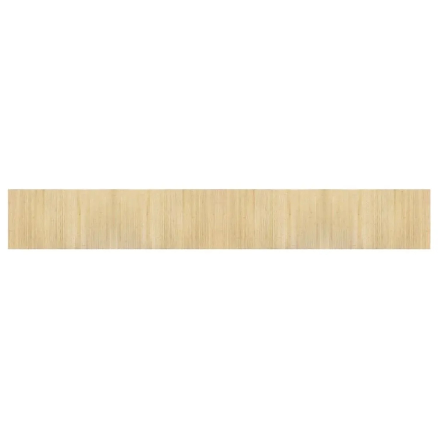vidaXL Teppich Rechteckig Hell Natur 60x400 cm Bambus 376729