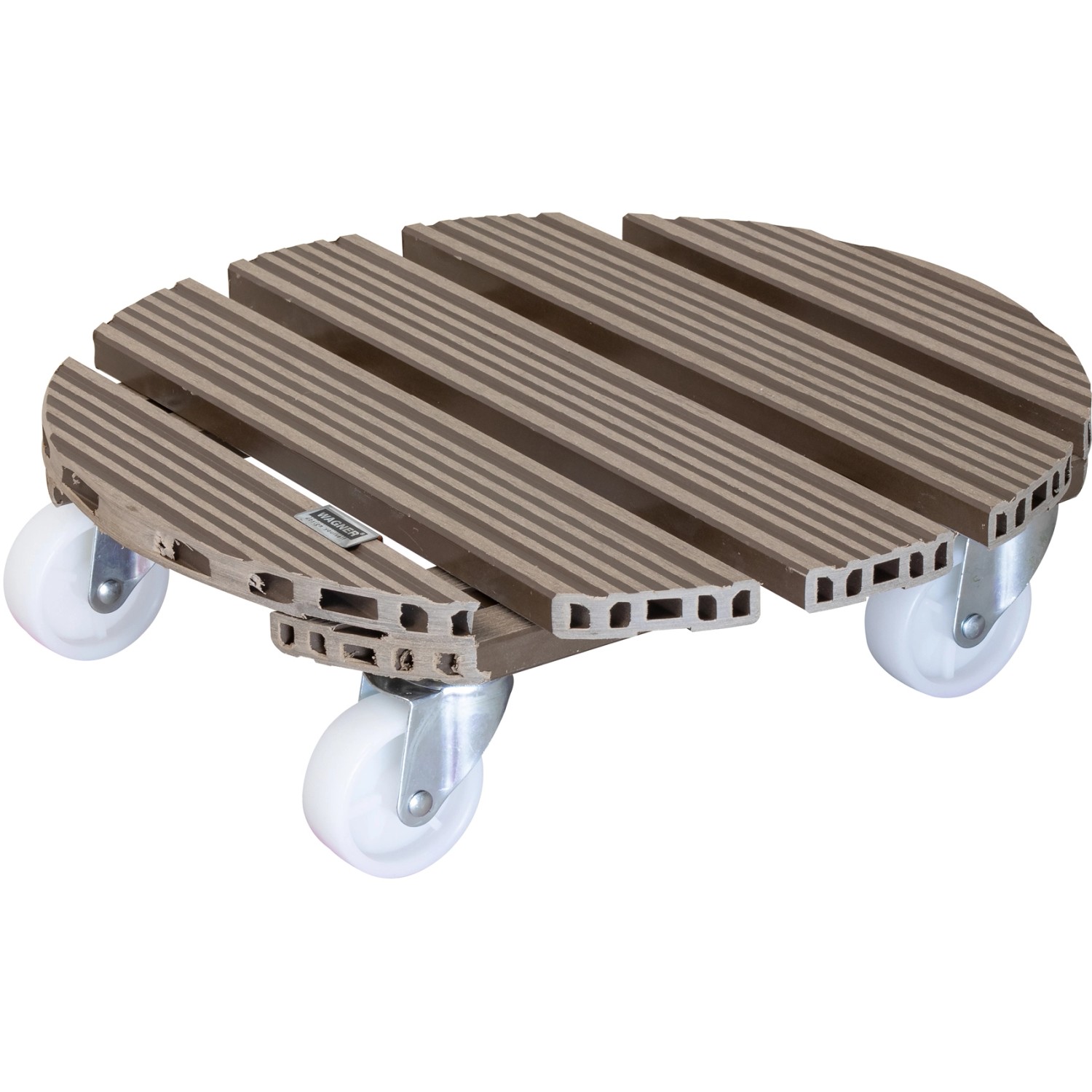 Wagner WPC Pflanzenroller GH 0556 Ø 38,5 cm Taupe FSC®