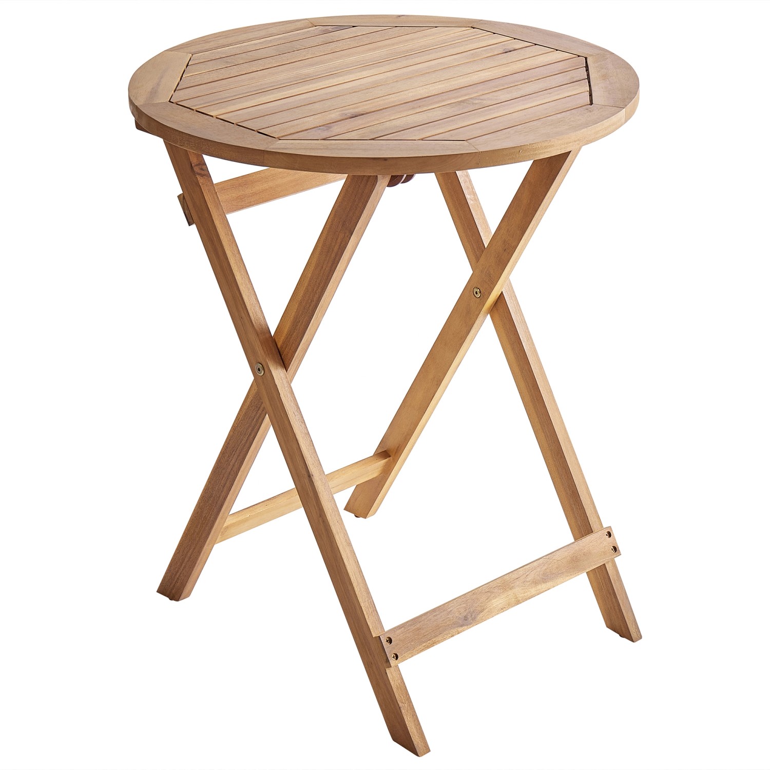 Beliani Gartentisch PROSSEDI Heller Holzfarbton 60x60x73 günstig online kaufen