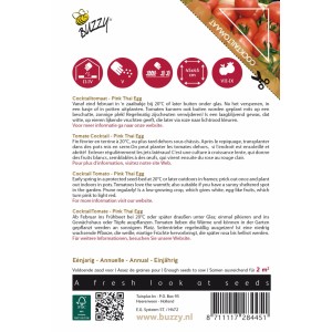 Tomate 'Pink Thai Egg' Buzzy Pomodori Samen Circa 1,5 g Kompakt Wachsend