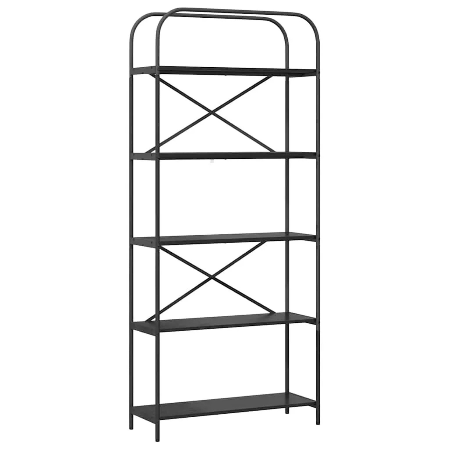 vidaXL Bücherregal Schwarz Eichen-Optik 80 x 30 x 183 cm Holzwerkstoff 8798 günstig online kaufen