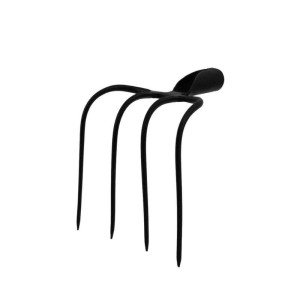 Galaflor Dunghacke mit 4 Zinken aus Stahl, ohne Stiel. Ideal zur Bodenlockerung.