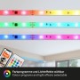 Brilo Wifi-LED-Strip RGBIC 5m mit Farbverlauf, App- und Sprachsteuerung, inkl. Fernbedienung.