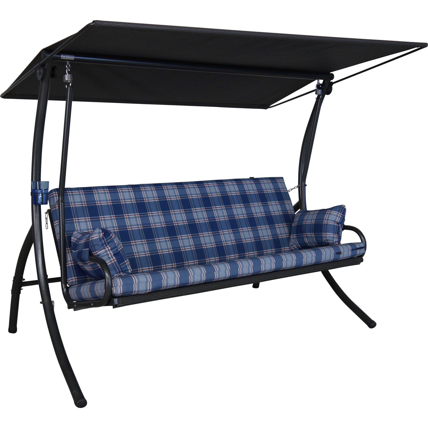 Angerer Top Hollywoodschaukel Belfast 3Sitzer mit Liegefunktion Blau
