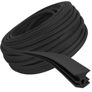 Schwarzes NYVI Fugendichtband NYVIFix aus TPE, gerollt, für Fugen 8-10,5 mm. Ideal für Terrasse & Balkon.