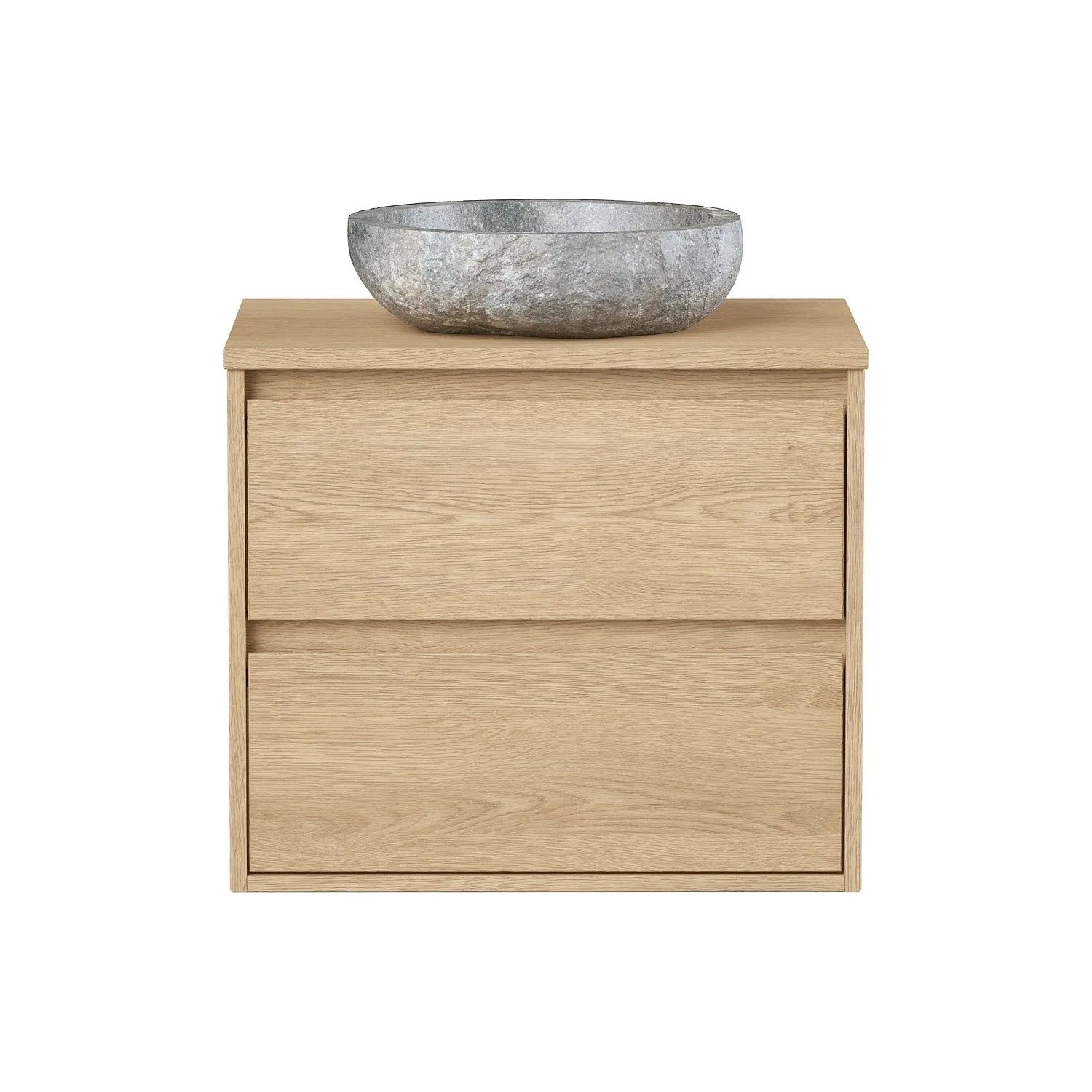 Vente-unique Einzelwaschtisch Milipam Naturfarben Hell 60 cm
