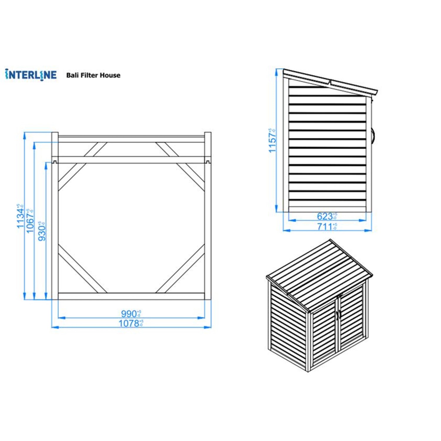 Interline Pumpenhaus Java Universal 116 x 115 x 80 kaufen bei OBI