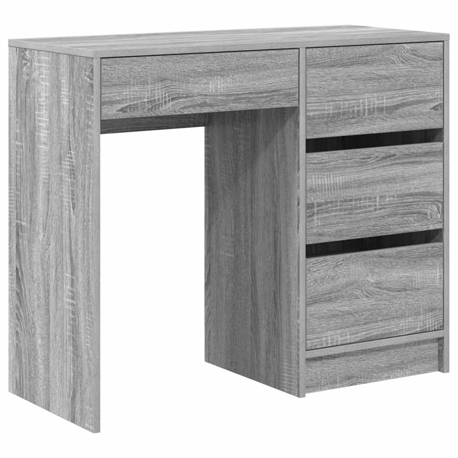 vidaXL Schreibtisch Graues Sonoma 90 x 37,5 x 75 cm Holzwerkstoff 869495 günstig online kaufen