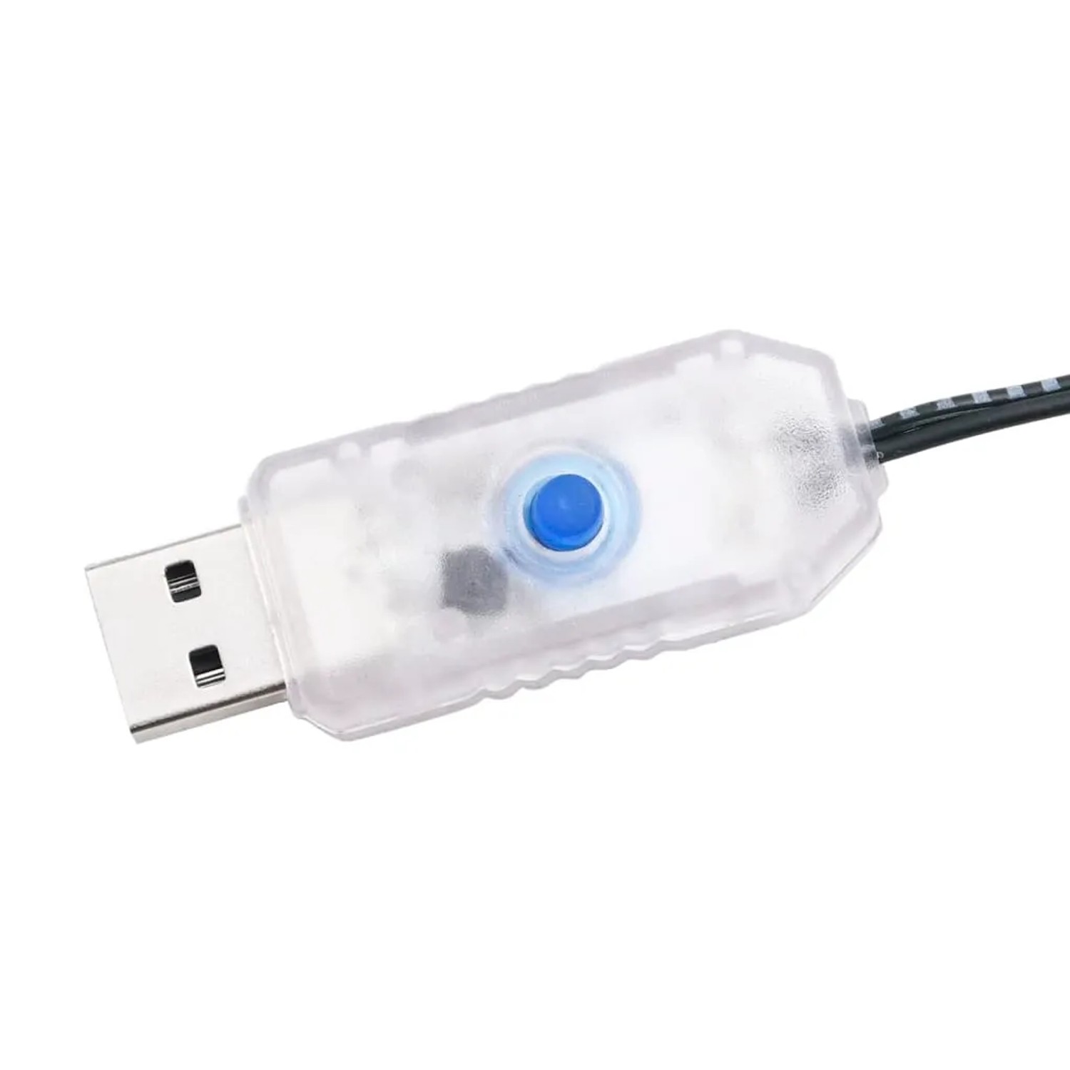 USB-Stecker und Controller für vidaXL Weihnachtskegelbaum mit 200 LEDs.