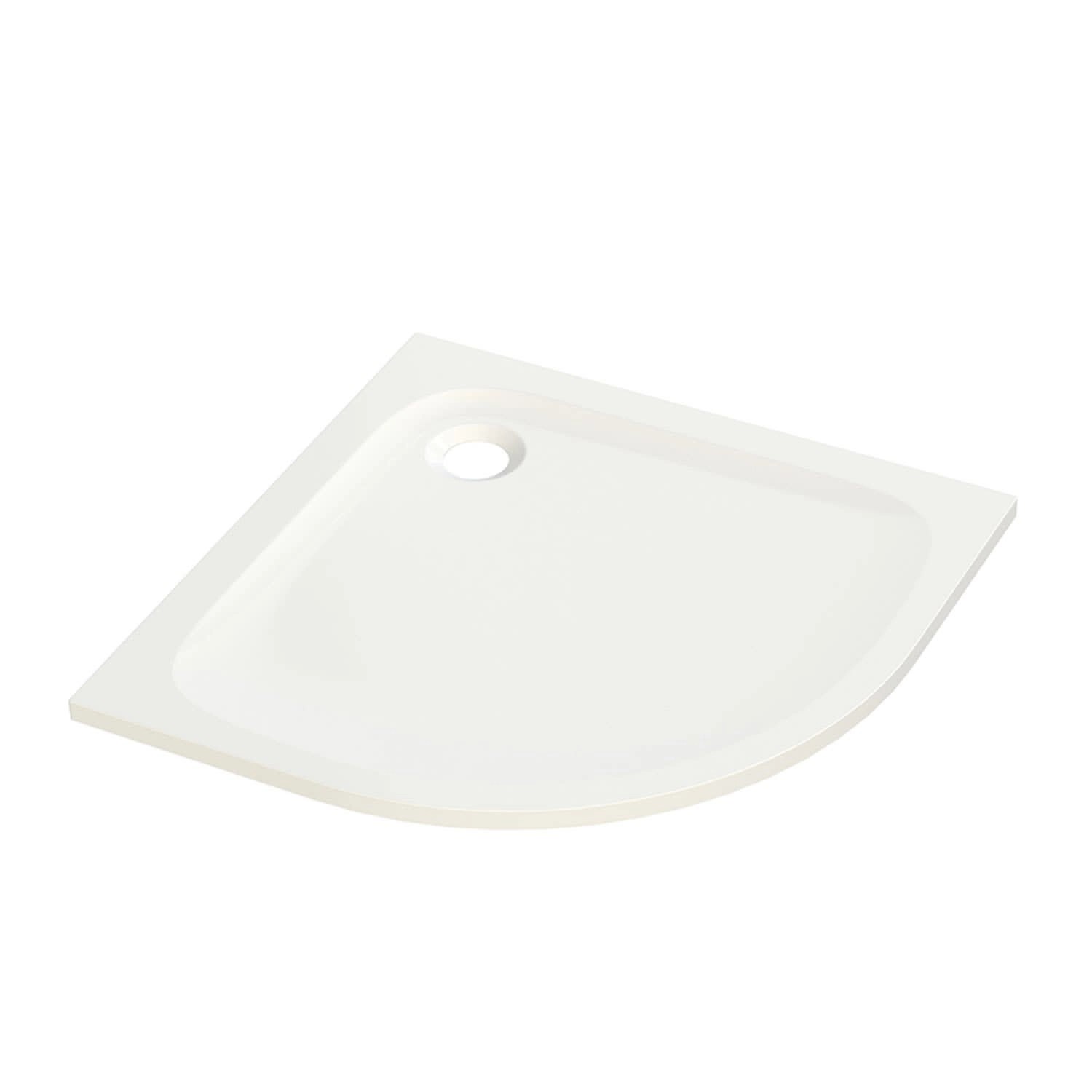 pianura Viertelkreis-Duschwanne Emilia mineral 90 x 90 x 3 cm mit Antirutsc günstig online kaufen