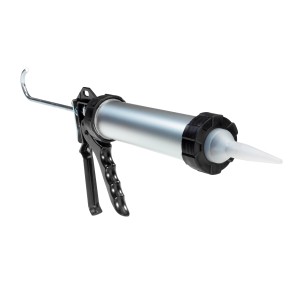 LUX Kartuschenpresse Alu Comfort 310 ml für Dichtstoffe, silberfarben.