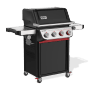 Weber Gasgrill EP-435 Spirit 2025 mit 4 Brennern, Seitenbrenner und digitalem Thermometer.