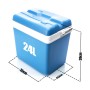 BigDean Kühlbox 24 Liter Kühlbox Ohne Strom aus Kunststoff Robuste Cooler Box_2