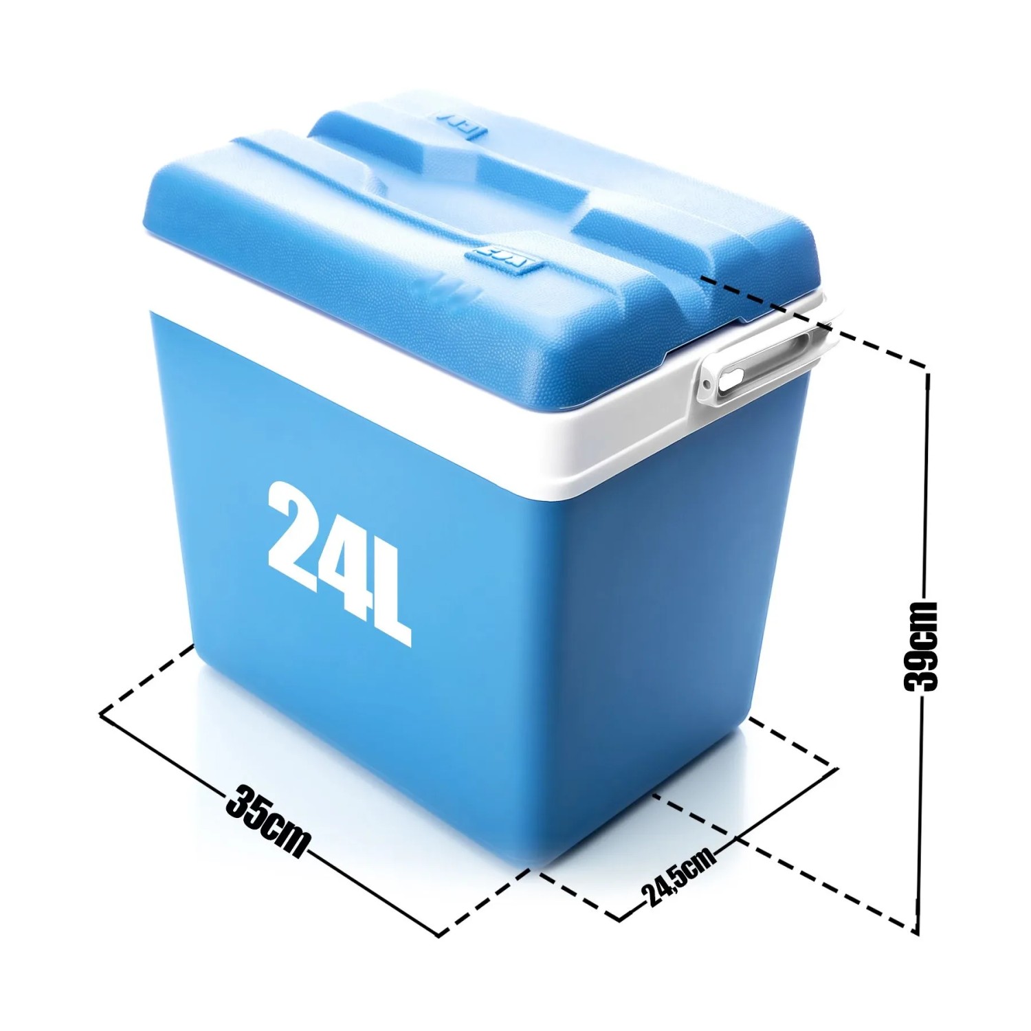 BigDean Kühlbox 24 Liter Kühlbox Ohne Strom aus Kunststoff Robuste Cooler Box_2