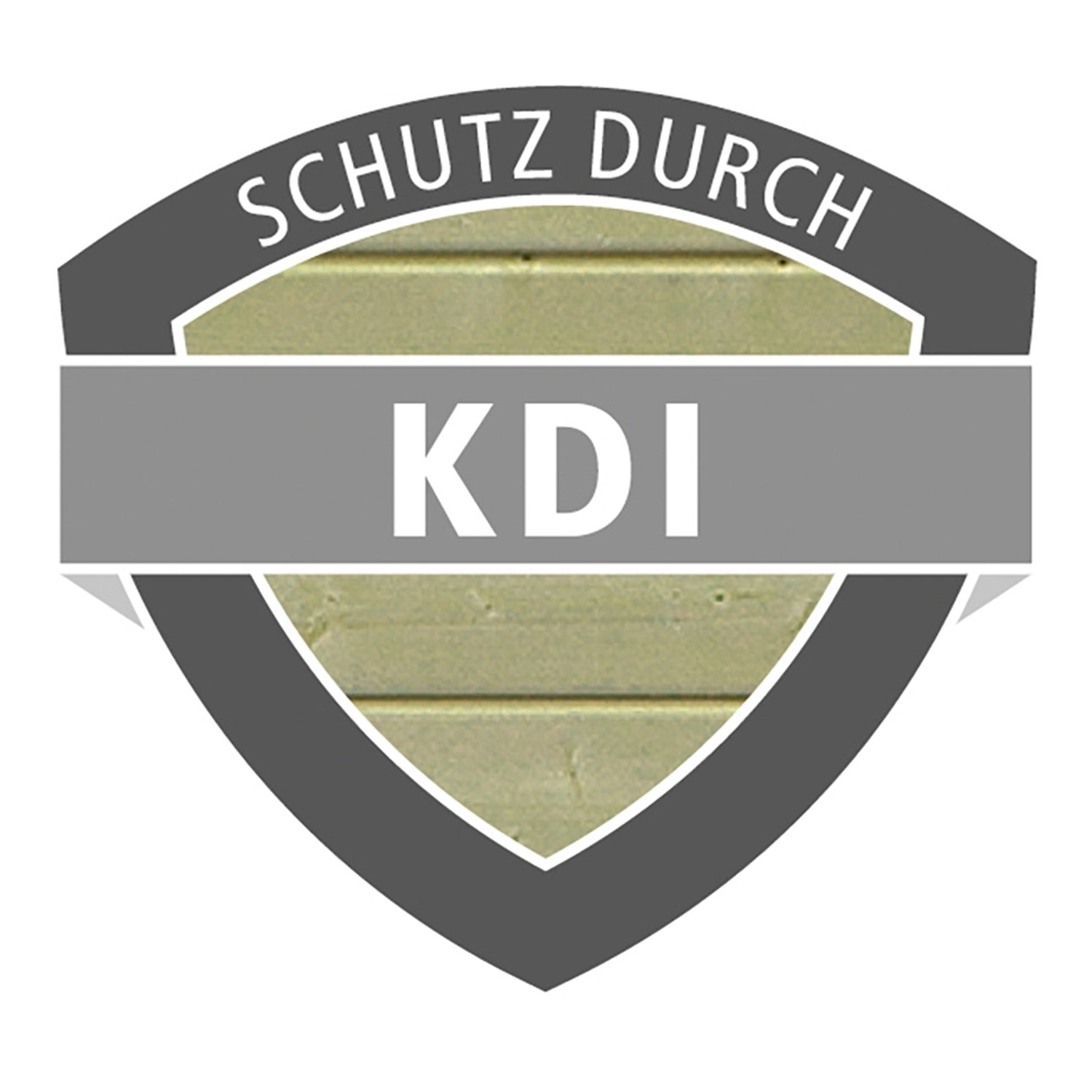 Karibu Carport: Symbol für Kesseldruckimprägnierung (KDI) zum Schutz des Holzes.