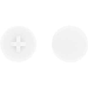 LUX Abdeckkappen TX30, weiß, 30 Stück, für Spanplattenschrauben und Universalschrauben.
