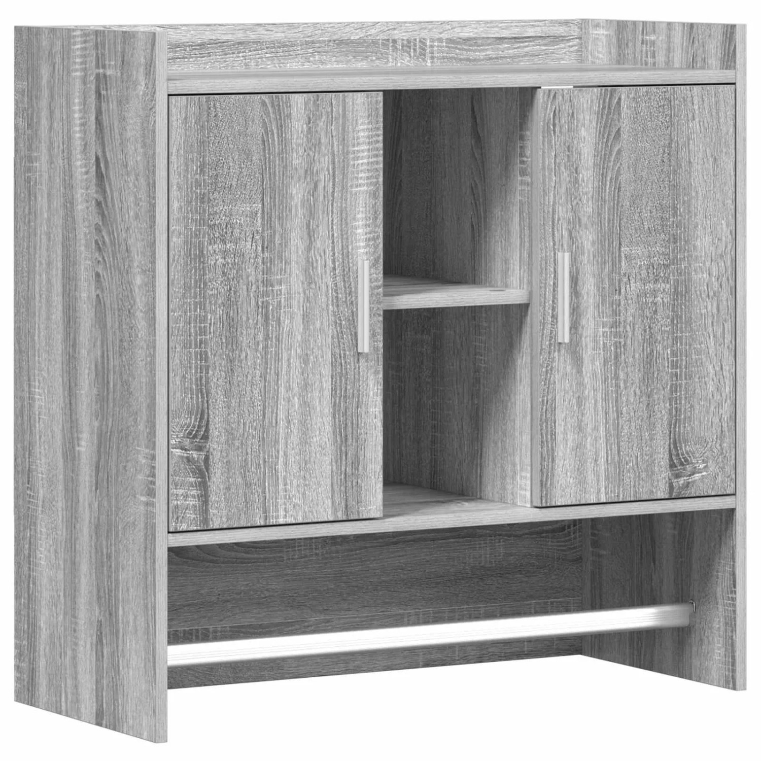 vidaXL Wandregal Wandhalterung Grau Sonoma 80 x 36 x 80 cm 8011376