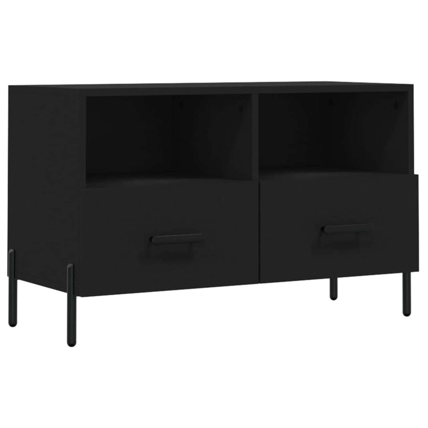 VidaXL TV-Schrank Schwarz 80x36x50 cm Holzwerkstoff  Modell 4 günstig online kaufen